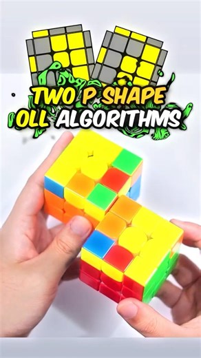 Easy P shape OLL 31 and 32 Algorithms #speedcubing #cfop #cubers