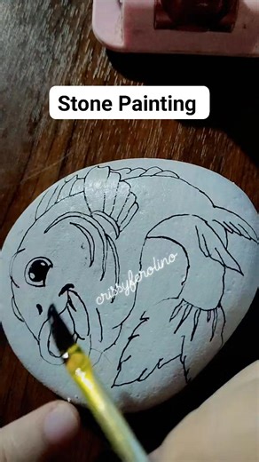 3.8K views · 34 reactions | Stone Painting Ideas #15seconds #video #tutorial #Design #stone #painting #ideas #stoneart | Crissy Ferolino | Facebook