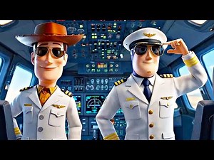 Captain Woody and Buzz flying fast through the air Song !