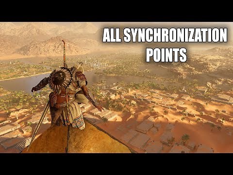 Assassin's Creed Origins - All Synchronization Points (ALL REGIONS)