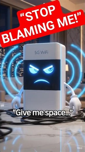 “Why Your 5G WiFi Is Slow 📶🔥 | Angry Router Animation” #shorts