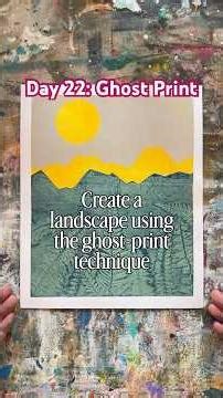 Day 22: Ghost Print! #MarchPrintingChallenge #artchallenge #shortsfeed