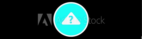 Question Mark Animation with transparent Background. question mark animation scaling and position changing. Stock Video
