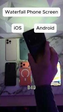 Waterfall Phone Screen Test Comparison #WaterfallDisplay #PhoneTest #TechReview #Smartphone