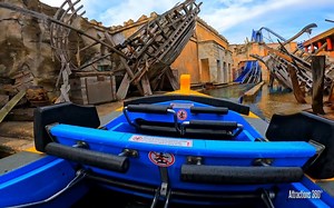 4K POV Poseidon Water Roller Coaster Europa Park Mack Rides