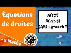 Équations de droites