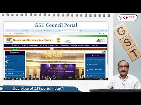 Overview of GST portal - part 1