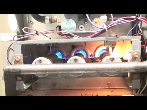 How to service the 80% AFUE gas furnace. Adjust burners and finish service. Part 9