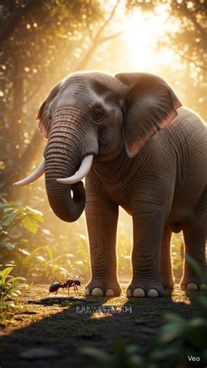 elephant and ant story 👍#shortsfeed #shortvideo #youtubeshorts #story