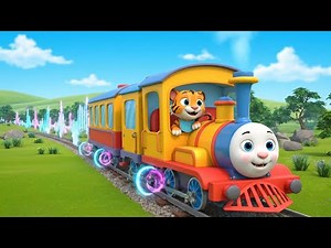 Le petit train de Bébé Tigre | comptine enfant joyeuse et aventure ferroviaire