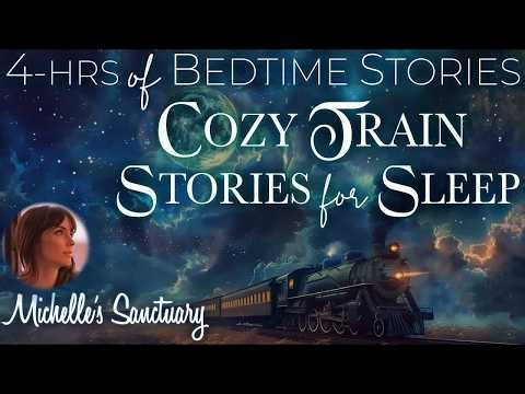 4-HRS of Calm Bedtime Stories ✨ COZY TRAIN STORIES FOR SLEEP 🌧 Rain & Train Sounds (ASMR)