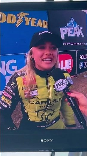 Maddi Gordon top-end interview after earning her first career Top Fuel elimination round victory.
