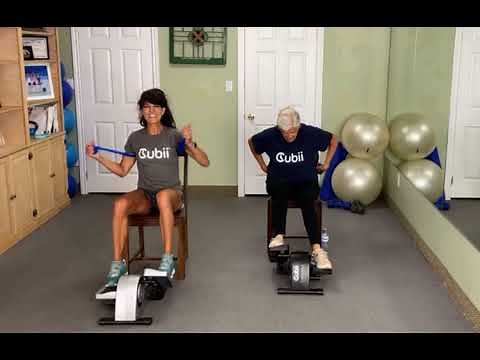 Cubii workout with Resistance Band