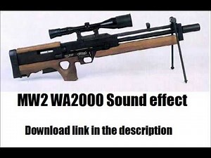 MW2 WA2000 Sniper Sound Effect YouTube