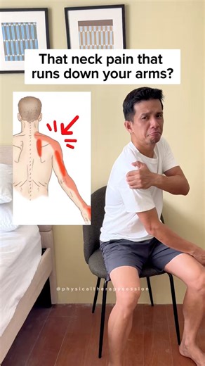 Neck pain that runs down your arm is often a sign of nerve irritation, not just tight muscles. When the nerves in your neck get compressed or irritated, the pain can travel down into your shoulder, arm, or even your fingers. Stretching the surrounding muscles gently can help reduce tension and create more space for the nerve. This stretch targets the side of the neck and upper shoulder to ease pressure and calm that radiating discomfort. Move slowly. Stay within a pain-free range. And never forc