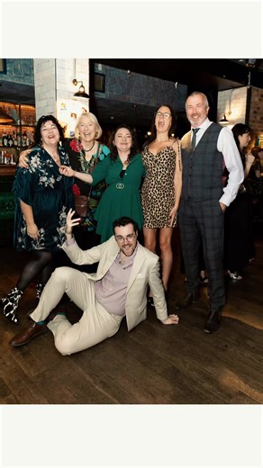 When your son turns 30 🍸🥂🍾 Of course @Harry Bower pulled off a fabulous Birthday party - we never doubted it … Harry it was amazing just like you 🫶 My personal way of dealing with this milestone was to put on my brand new cow print ankle boots (which did not match my outfit at all) & danced wearing my industrial strength knee brace & with the aid of my @coolcrutches (managing not to take anyone out 😂) and for probably the first time in my adult life choosing prescribed pain relief instead o