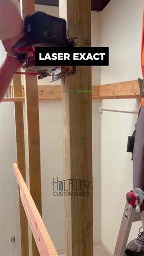 Cutting support posts to laser height across Fayetteville, Springdale, and Rogers, Arkansas—scribe, trim, verify, repeat. Plumb posts, tight bearing, and a cleaner load path for rock-solid floors. Follow the build at @holawaycustombuilds. #SupportPosts #PrecisionCraft #LaserLevel #CustomHomeBuilding #ArkansasBuilders | Holaway Custom Builds