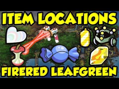 RARE ITEM LOCATIONS FOR POKEMON FIRE RED LEAF GREEN! Best Items You Need To Get In Pokemon FRLG