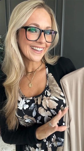 Comfy layers, timeless neutrals, and just a hint of floral 🌼 Fall styling made easy. Shop the look! | The Pulse Boutique