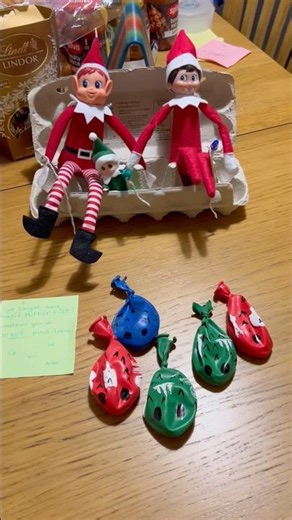 My Elf caught the puffer fishes! #elfontheshelf #ideas#pufferfish #balloon #magic #punch