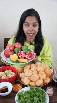 Panipuri🌶️Eating 🥭Mango Anar Pani Puri #shorts #funny #comedy #minkutinku #winter #mango #panipuri