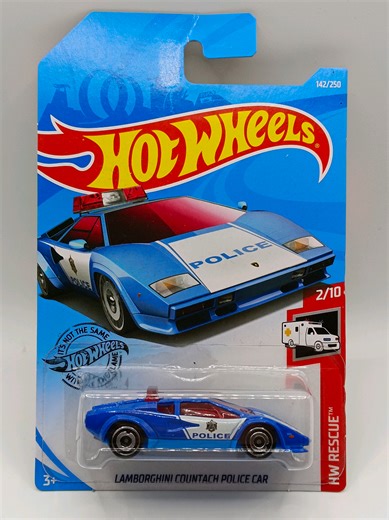 Lamborghini Countach Police Car - Hot Wheels main z roku 2018 😉🐼 #hotwheels #main #lamborghini #2018 #police