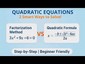 How to Solve Quadratic Equations Easily | Step by Step Guide #maths