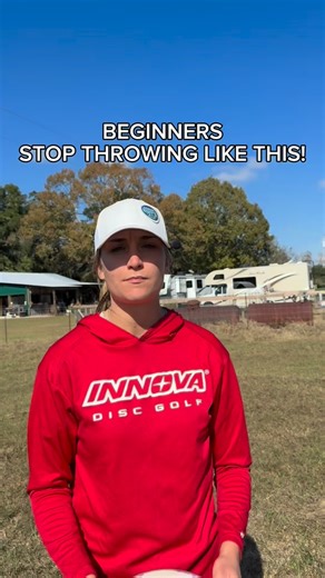 Kat Mertsch on Instagram: "The most common mistake that I see beginners make with their swing is that they try to curl the disc around their body. This is called rounding. And 9 times out of 10, the disc usually doesn’t go very far or forward. If you’re a beginner and are having trouble throwing straighter, smoother drivers, slow it all down and make sure you’re pulling your arm straight back on your reach back. It takes a lot of time and practice to train your body to do this but anything is po
