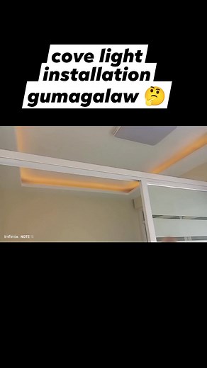 cove light installation #reels #fbreels #reelsvideo #reelsfb #shortvideofbreels #electricalwork #covelight | Michael Booc Tabat