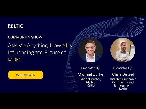 How AI is Influencing the Future of MDM - an Ask Me Anything