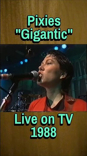 Pixies - "Gigantic" live on TV (1988) #pixies #indierock #80salternative #kimdeal #collegerock