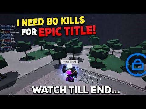 How to get kills in TSB for the title