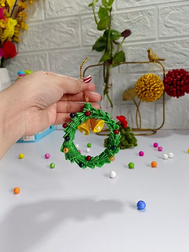 DIY Christmas Wreath ✨🎄 . Get your home holiday-ready with this simple and aesthetic Christmas wreath DIY! In this video, I’m showing you how to make a festive wreath using affordable materials that you can easily find at home or any craft store. Perfect for decorating doors, walls, or gifting! ❤️🎁 If you love Christmas crafts, holiday decor ideas, or DIY home decorations, this one’s for you! Let me know how yours turns out! ❄️🤍 👇 Follow for more DIY, crafts & festive ideas! #DIYChristmasWre