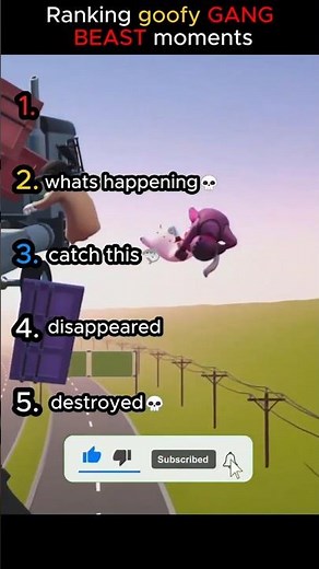 Ranking goofy GANG BEAST moments🦈💀
