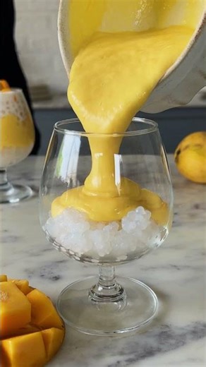 *EASIEST* EVER MANGO SAGO PUDDING RECIPE | MANGO PUDDING AT HOME | MANGO SEASON SPECIAL #shorts