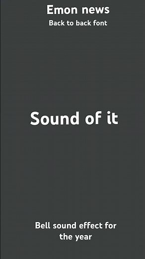 Bell sound effect for the year