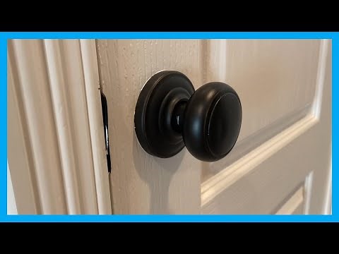 how to replace a door knob with no visible screws