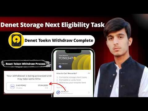 Denet Storage Next Eligibility Task | Denet New Task | Denet Storage Token Withdraw Complete