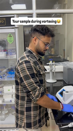 Anurag Sharma on Instagram: "Be gentle with your sample guyzzzz😂😂 #iitkanpur #phdstudentlife #iitmotivation #iitbombay #biophysics #chemistryisfun #biochemistry #biochemistrystudent #physicalchemistry"