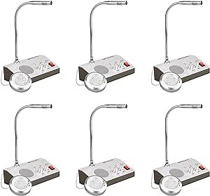 Retevis RT-9908 Window Intercom 2 Way,Window Speaker Intercom,Noise Free Function,Clear Voice,for Office,Shop,Restaurant（6 Pack）