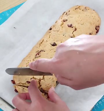 let's make easy biscotti recipe with almond and cranberry. cantucci