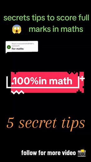 Secret Tips to Score 90 Marks in Maths Subject