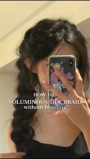 side braid hairstyle for gurl🌷✨ #shorts #aesthetic #glowup #hairstyle #asa #besthairstyle #fypシ