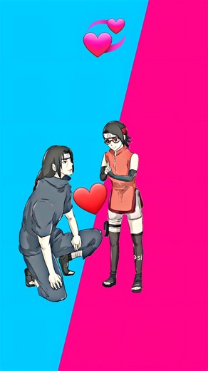 Singing challenge : Anime boys vs girls | #shorts #minecraft #animation #naruto