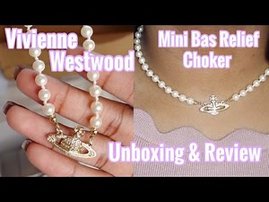 VIVIENNE WESTWOOD MINI BAS RELIEF GOLD CHOKER UNBOXING & REVIEW