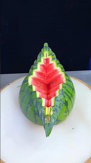 Red & Green Magic: Unique Watermelon Carvings#Fruit Cutting design Skills#Knife Skills#