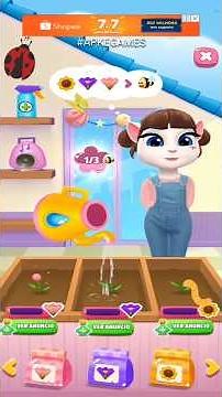 My Talking Angela 2 Flower and Bee's Gardening Gameplay