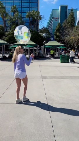 Early Birthday Dance With Balloons