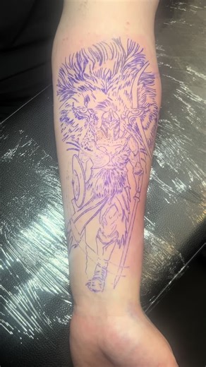 Lion Warrior Tattoo by Tony: Healing Journey