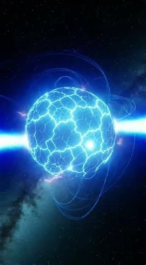 Racing Pulsar Beams! #SpaceWonder #CosmicSpeed #NeutronStar